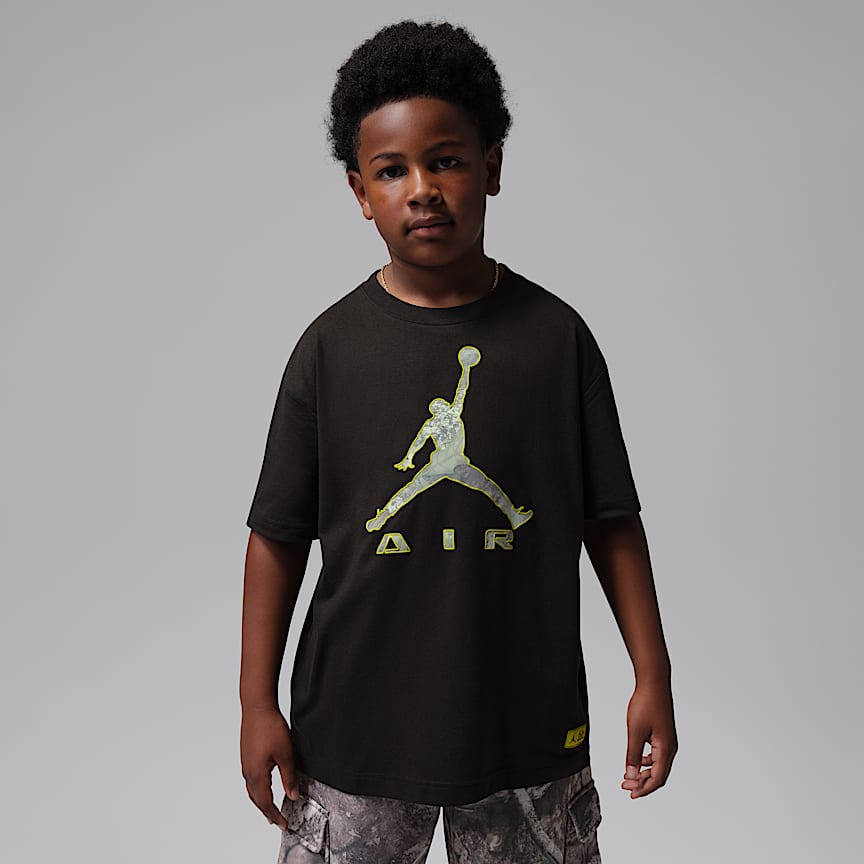 Jordan Big Kids' Air Embroidered Acid Wash T-Shirt. Nike.com